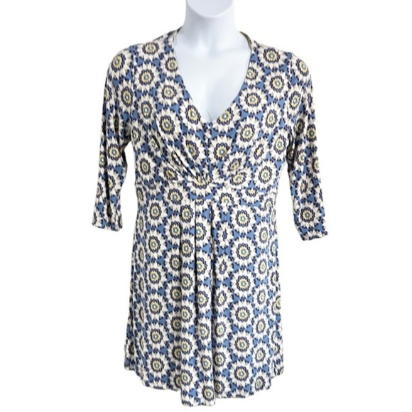 Boden Teal and White Floral Mini Dress - Picture 3 of 7